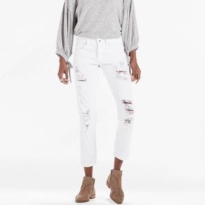white distressed lucky sienna slim boyfriend jeans